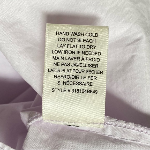 La vie Rebecca Taylor purple eyelet ruffle poplin cami spaghetti strap tank top - Picture 10 of 12